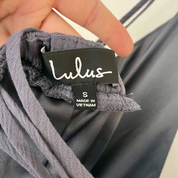 Lulus Slate Grey Maxi Dress - Picture 6 of 6